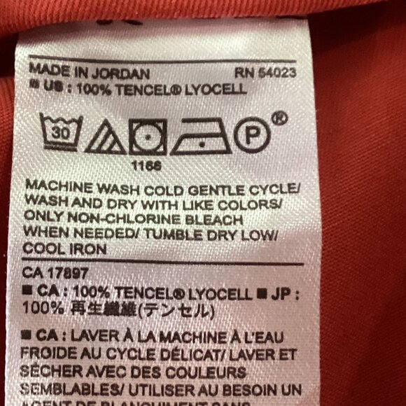 Banana Republic orange Cargo Jogger Pants Size L 100% Tencel Lyocell - Picture 5 of 13